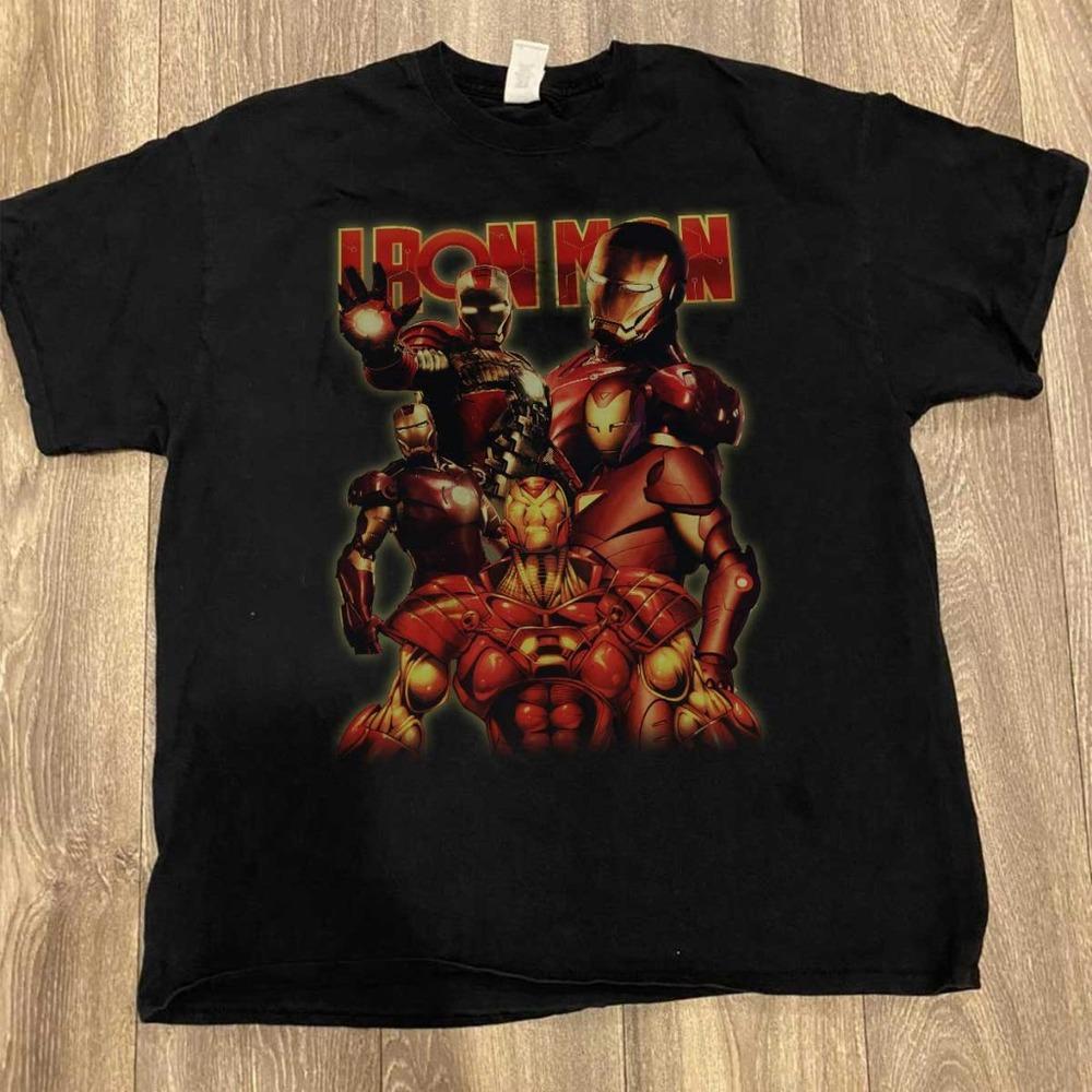 Iron Man - Unisex Black Hip Hop Graphics Shirt